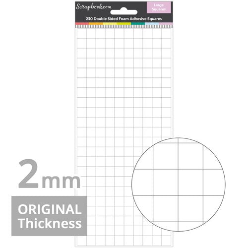 Double Sided Adhesive Foam Squares - Large Squares
