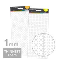 Scrapbook.com - Double Sided Adhesive Foam Rounds - 1mm Thickness - Small & Large