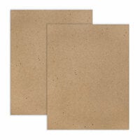 Scrapbook.com - 8.5 x 11 Chipboard - Standard - 20pt - Natural - 2 Sheets