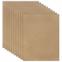 Scrapbook.com - 8.5 x 11 Chipboard - 2X Heavy - 85pt - Natural - Ten Sheets
