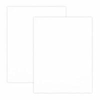 Scrapbook.com - 8.5 x 11 Chipboard - 1X Heavy - 50pt - White 2 Side - 2 Sheets