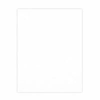 Scrapbook.com - 8.5 x 11 Chipboard - 1X Heavy - 50pt - White 2 Side - One Sheet