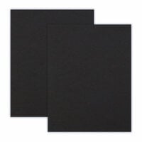 Scrapbook.com - 8.5 x 11 Chipboard - 1X Heavy - 50pt - Black - 2 Sheets