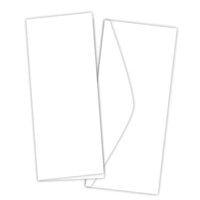 Scrapbook.com - Card and Envelope Set - Slimline Neenah Solar White - 10 Pack