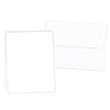 Scrapbook.com - Neenah Solar White - 25 Pack - Vertical Scored Cards and Envelopes