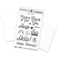 Scrapbook.com - Cards For Kindness - White Cards and Envelopes