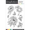 Scrapbook.com - Clear Photopolymer Stamp Set - Fresh Florals and Berries