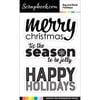 Scrapbook.com - Clear Photopolymer Stamp Set - Big and Bold Holidays