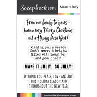 Scrapbook.com - Clear Photopolymer Stamp Set - Make it Jolly