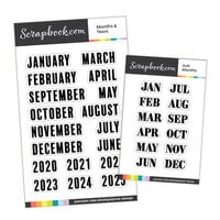 Scrapbook.com - Clear Photopolymer Stamp Set - Planner Date Bundle