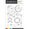 Scrapbook.com - Clear Photopolymer Stamp Set - Dainty Floral Frames