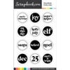 Scrapbook.com - Clear Photopolymer Stamp Set - Wordfetti Holly Jolly