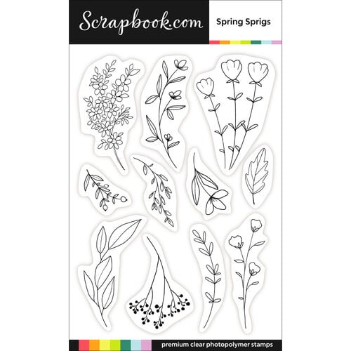  Clear Photopolymer Stamp Set - Spring Sprigs