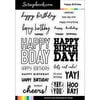 Scrapbook.com - Clear Photopolymer Stamp Set - Happy Birthday