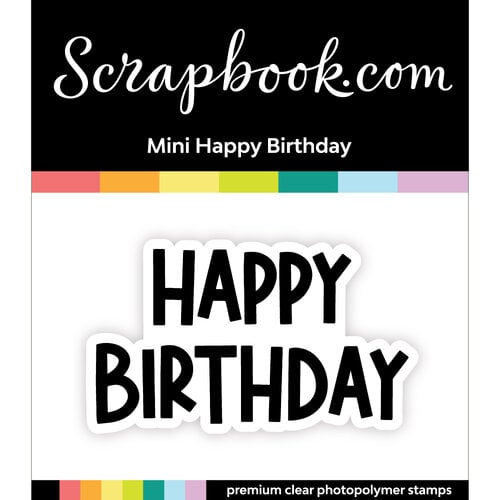 Clear Photopolymer Stamp Set - Mini Happy Birthday 