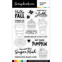 Scrapbook.com - Clear Photopolymer Stamp Set - Pumpkin Spice