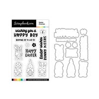 Scrapbook.com - Photopolymer Stamp Set and Coordinating Die - Easter Gnomes