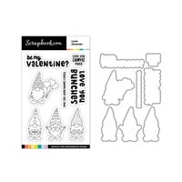 Scrapbook.com - Photopolymer Stamp Set and Coordinating Die - Love Gnomes