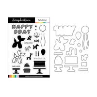 Scrapbook.com - Photopolymer Stamp Set and Coordinating Die - Party Animal