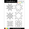 Scrapbook.com - Decorative Die and Photopolymer Stamp Set - Dainty Snowflakes - Large