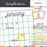 Scrapbook.com - SVG Cut File - Calendar - Bundle of 16 Designs
