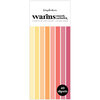 Scrapbook.com - Warms - Smooth Cardstock Paper Pad - Slimline - 3.5 x 8.5 - 40 Sheets