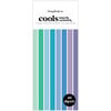 Scrapbook.com - Cools - Smooth Cardstock Paper Pad - Slimline - 3.5 x 8.5 - 40 Sheets