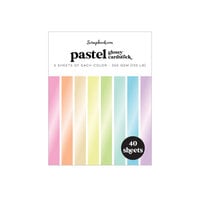 Scrapbook.com - Pastel - Glossy Cardstock Paper Pad - A2 - 4.25 x 5.5 - 40 Sheets