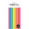 Scrapbook.com - Brights - Smooth Cardstock Paper Pad - Slimline - 3.5 x 8.5 - 40 Sheets