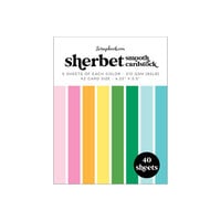 Scrapbook.com - Sherbet - Smooth Cardstock Paper Pad - A2 - 4.25 x 5.5 - 40 Sheets