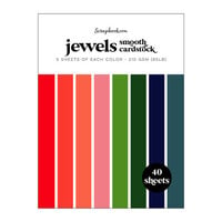 Scrapbook.com - Jewels - Smooth Cardstock Paper Pad - 6x8 - 40 Sheets