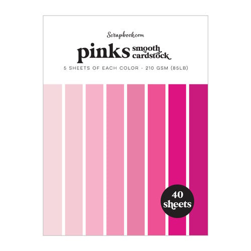 Pinks - Smooth Cardstock Paper Pad - 6x8 - 40 Sheets 