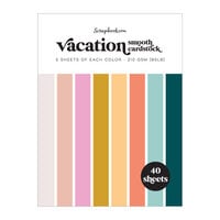 Scrapbook.com - Vacation - Smooth Cardstock Paper Pad - 6x8 - 40 Sheets