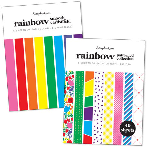  Rainbow - Cardstock Paper Pad - 6x8 - Bundle of 2 Paper  Pads - 80 sheets
