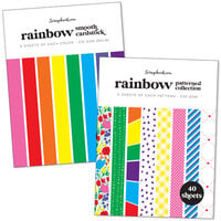 Scrapbook.com - Rainbow - Cardstock Paper Pad - 6x8 - Bundle of 2 Paper Pads - 80 sheets