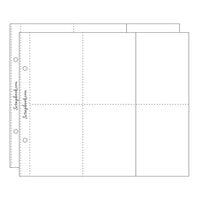 Scrapbook.com - 6x8 Page Protectors - Panoramic - Four 3x4 Two 3x4 Pockets - 20 Pack