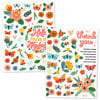 Scrapbook.com - Joyful Flowers - Rub-On Transfers - 6x8 - 2 Sheets