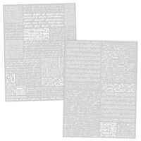 Scrapbook.com - Vintage Scripts - Rub-On Transfers - White - 6x8 - 2 Sheets