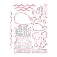 Scrapbook.com - Coordinating Die Set - Whale Hello
