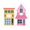 Scrapbook.com - Decorative Die Set - Build and Layer - Sunny Lane - Homes II