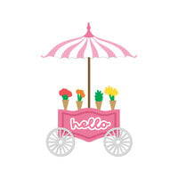 Scrapbook.com - Decorative Die Set - Market Bloom - Flower Cart