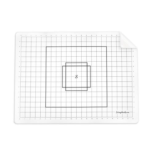  Project Grip with Grids - Double Sided Silicone Craft Mat - White - Large - 24x18