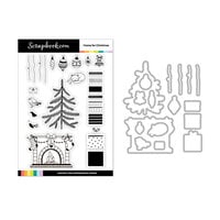 Scrapbook.com - Photopolymer Stamp Set and Coordinating Die - Home for Christmas