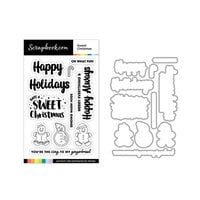 Scrapbook.com - Photopolymer Stamp Set and Coordinating Die - Sweet Christmas