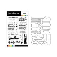 Scrapbook.com - Photopolymer Stamp Set and Coordinating Die - Howdy and Yeehaw