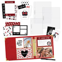 Scrapbook.com - Simple Scrapbooks - Magical Theme Park - Complete Kit with Velvet Scarlet Red Album