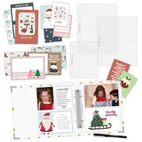 Scrapbook.com - Simple Scrapbooks - December to Remember - Complete Kit with White and Gold Foil Dot Album