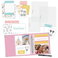 Scrapbook.com - Simple Scrapbooks - Enchanted Theme Park - Complete Kit with Pink Album