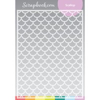 Scrapbook.com - Stencils - Scallop - 6x8