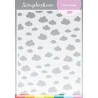 Scrapbook.com - Stencils - Little Clouds - 6x8